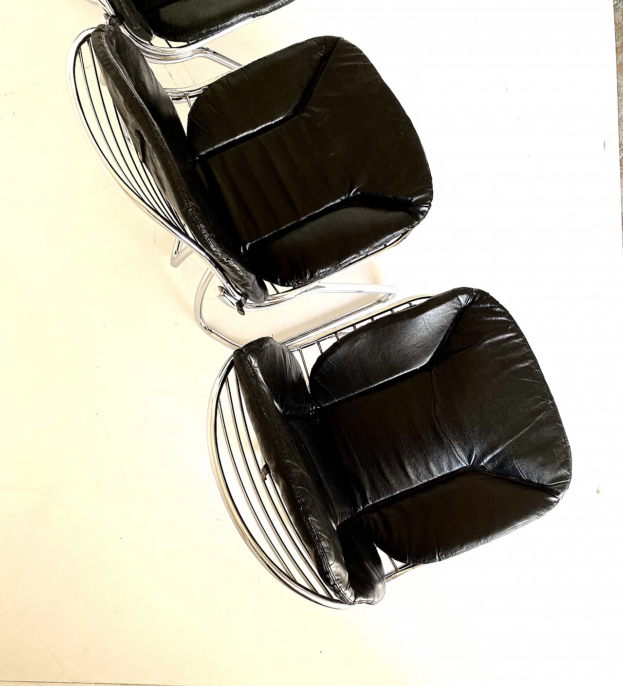 4 Living room chairs by Gastone Rinaldi for RIMA, 1970s 4