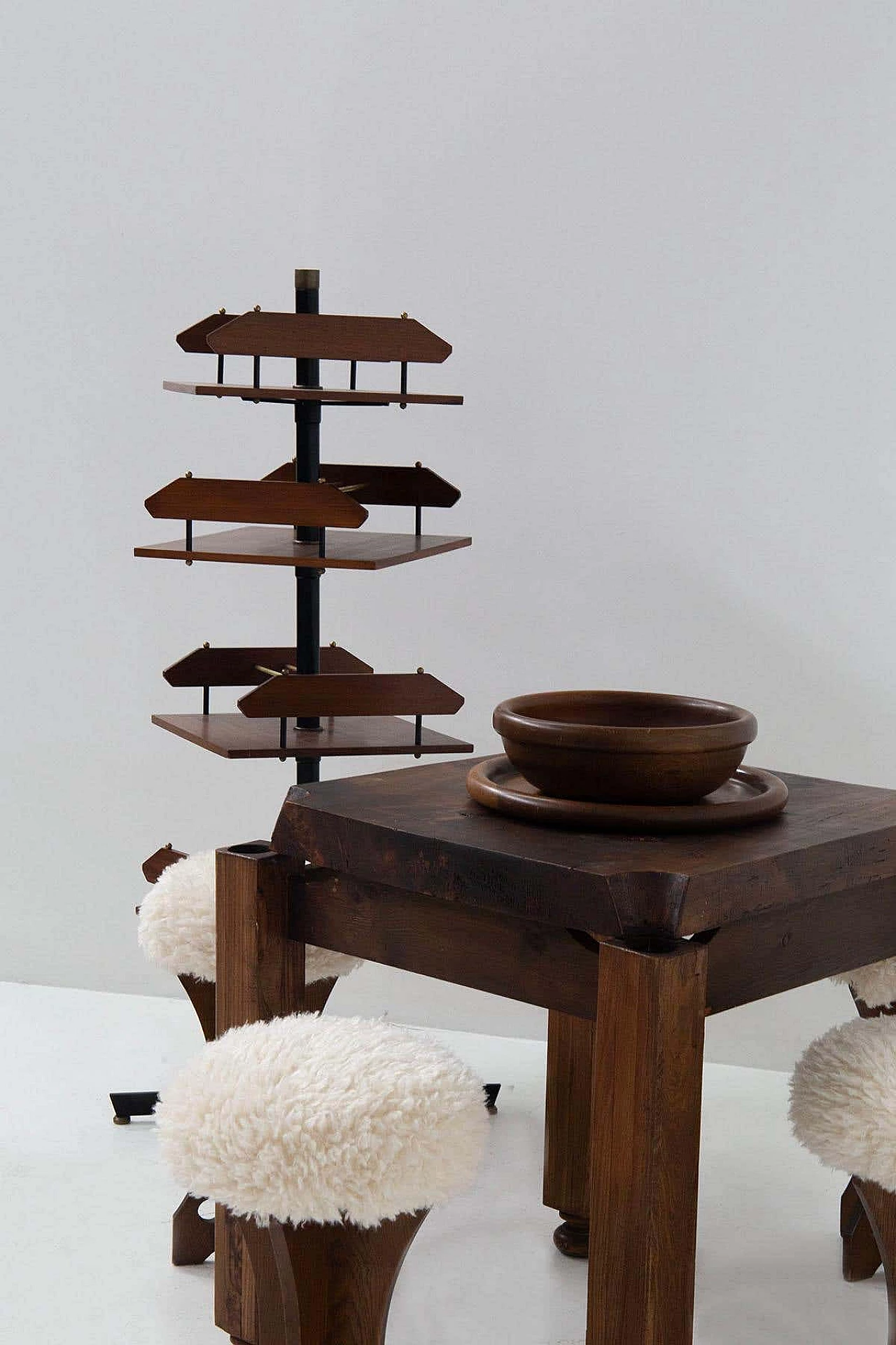 Brazilian solid wood board game, 1950s 13