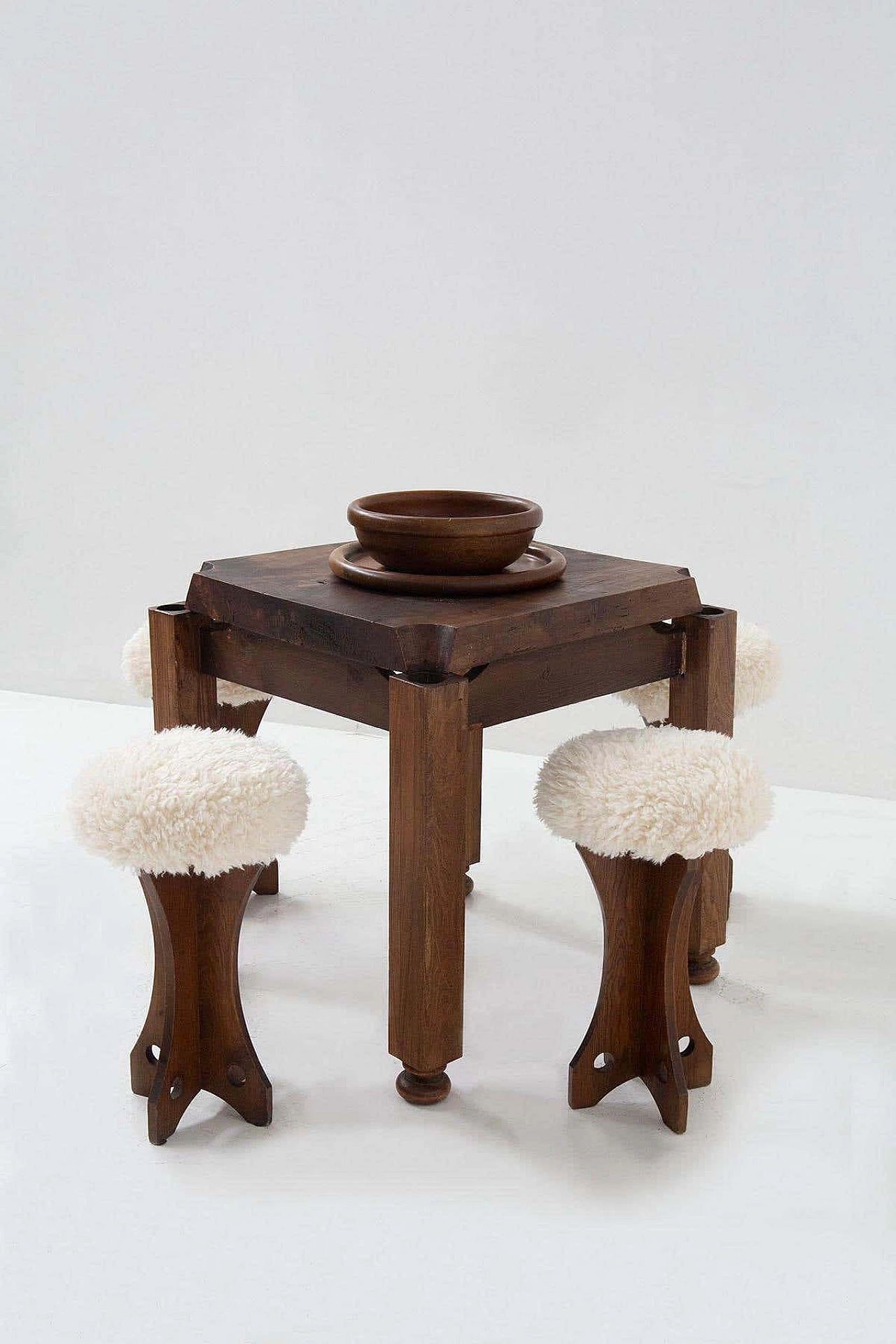 Brazilian solid wood board game, 1950s 14