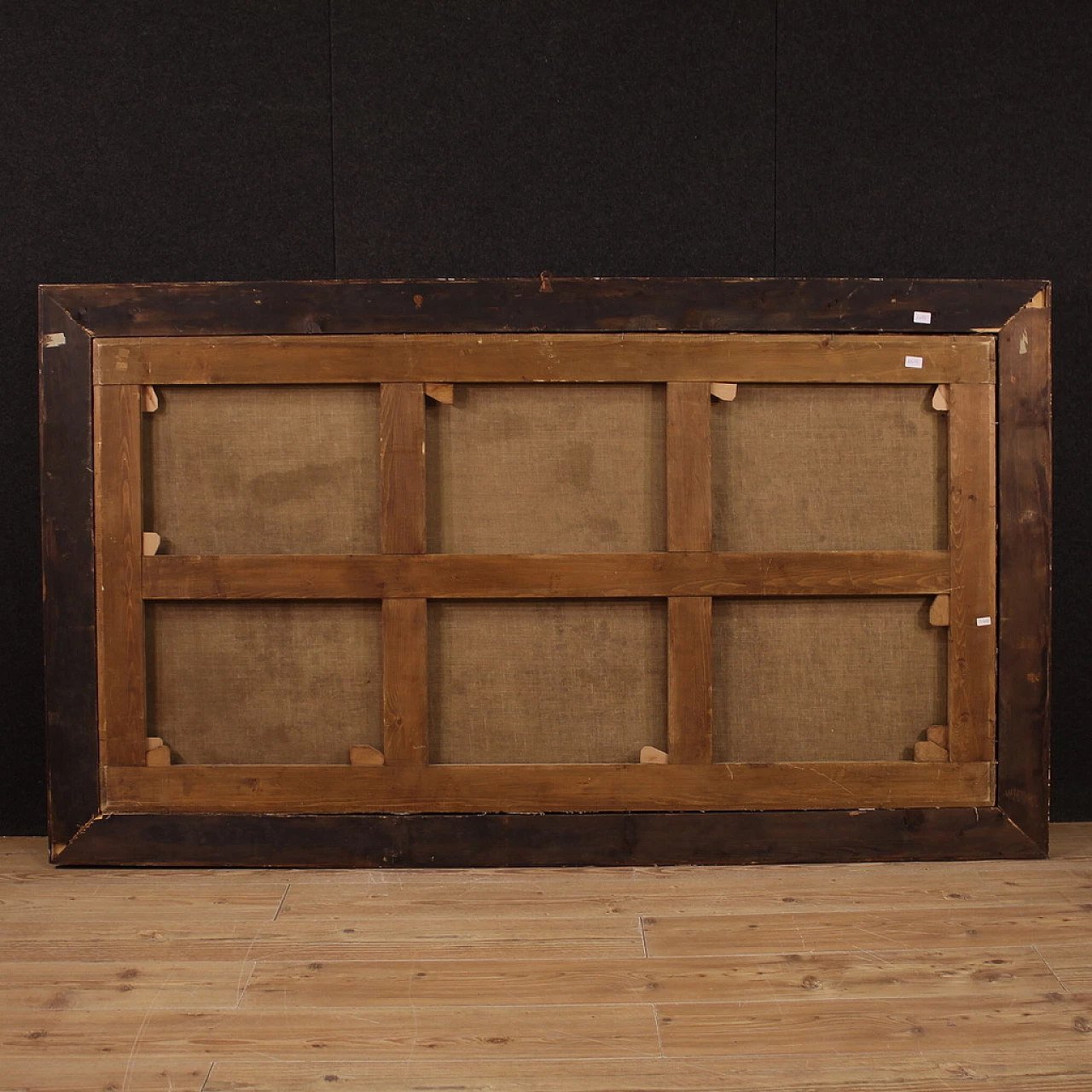 Dipinto raffigurante Mosè riceve le tavole della legge, olio su tela, '600 9