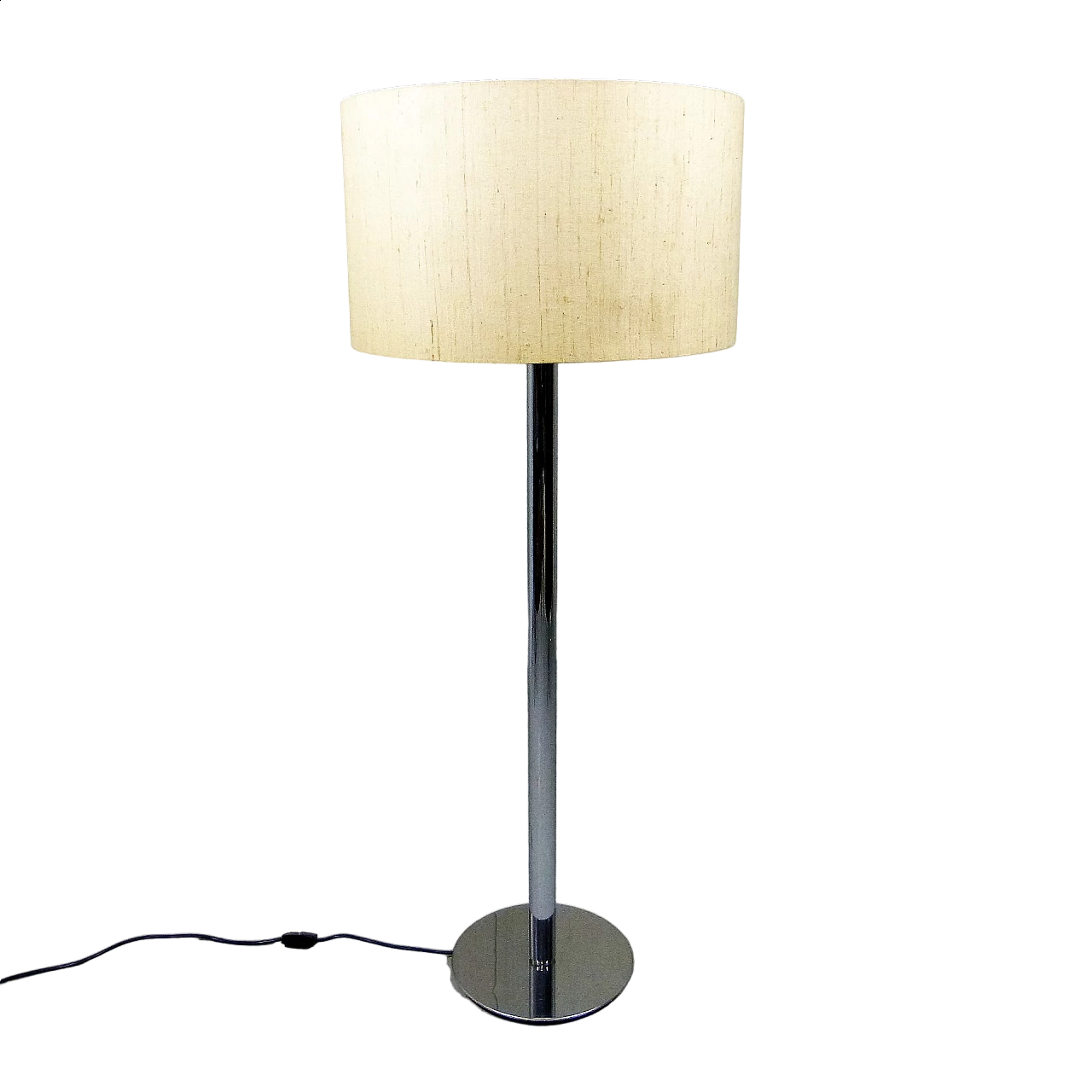 Floor lamp with chrome frame and fabric shade by Staff Leuchten, 1960s 20