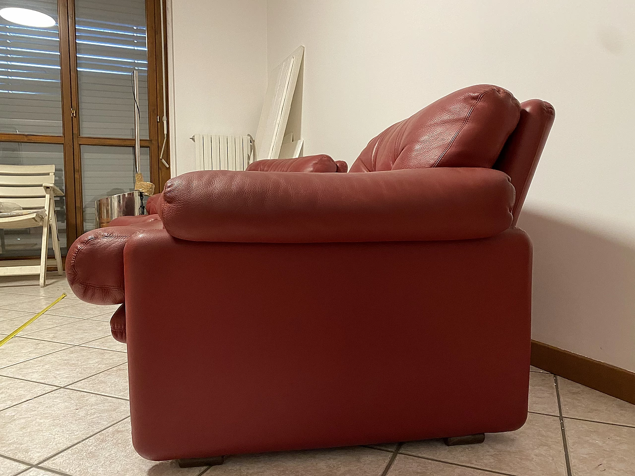 Pair of Coronado leather armchairs by Tobia Scarpa for B&B Italia, 1970s 2