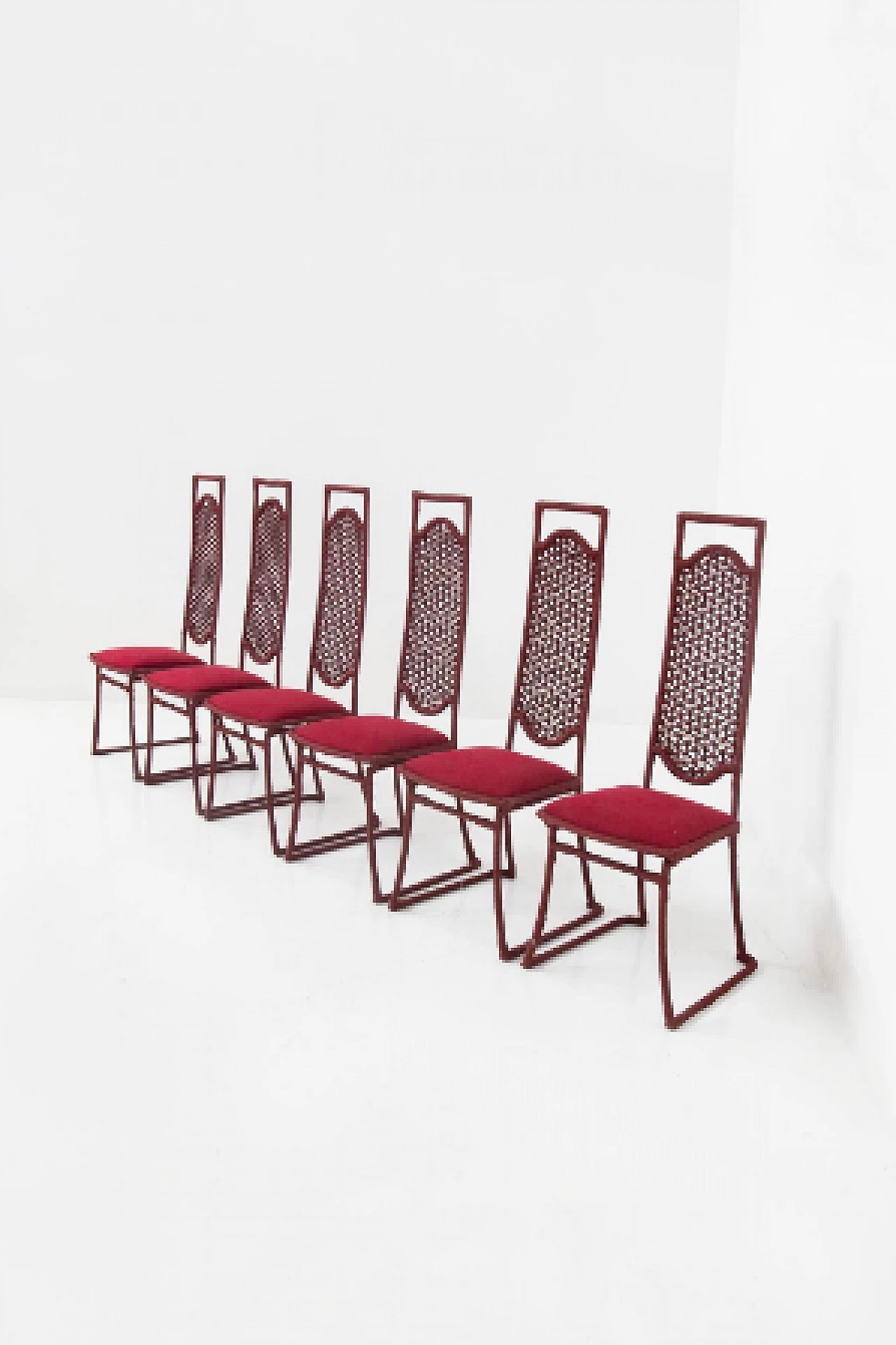 6 Iron and rope chairs by Marzio Cecchi, 1970s 2