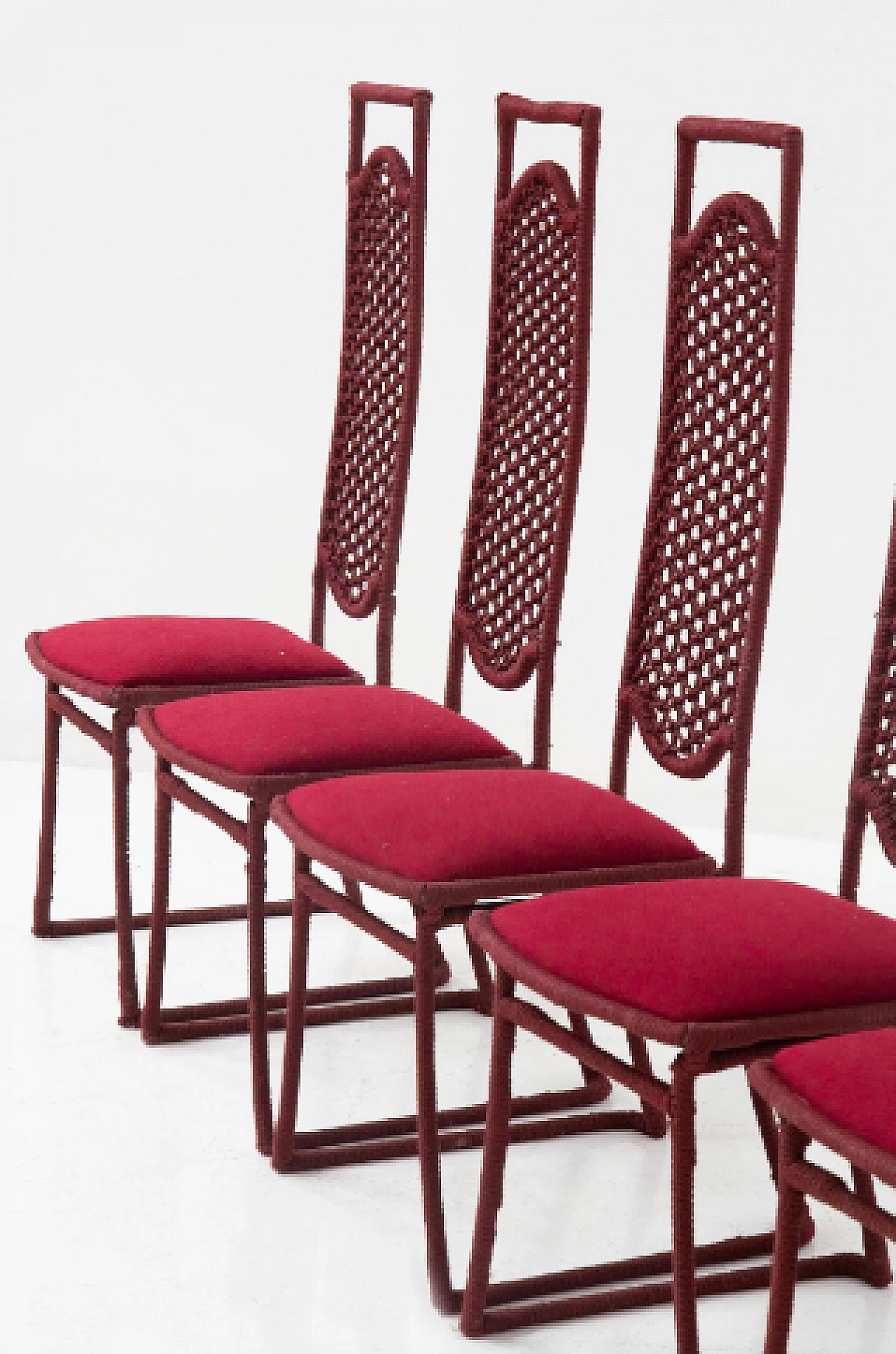 6 Iron and rope chairs by Marzio Cecchi, 1970s 7
