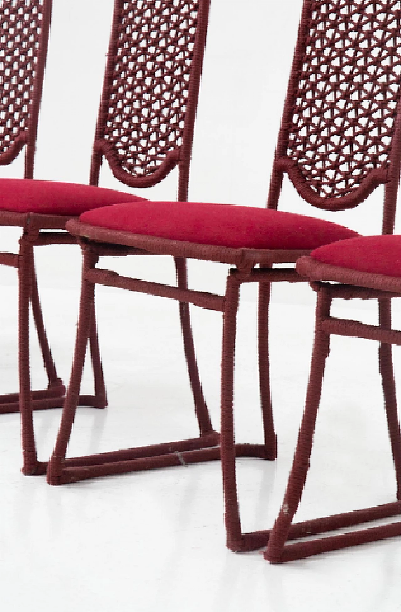 6 Iron and rope chairs by Marzio Cecchi, 1970s 9