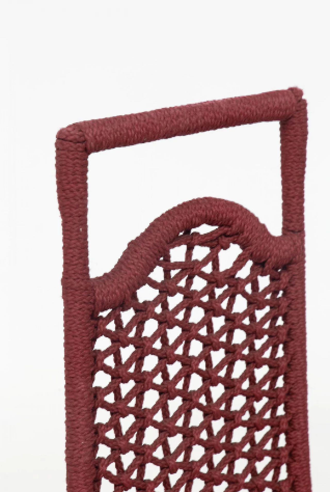 6 Sedie in ferro e corda di Marzio Cecchi, anni '70 10