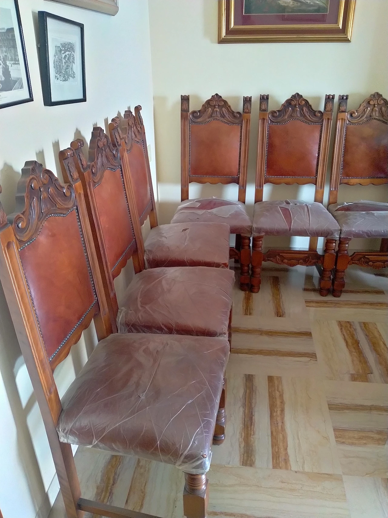 6 Chairs 500 Toscano Firenze by Enio Bettarini for 4CM, 1970s 2