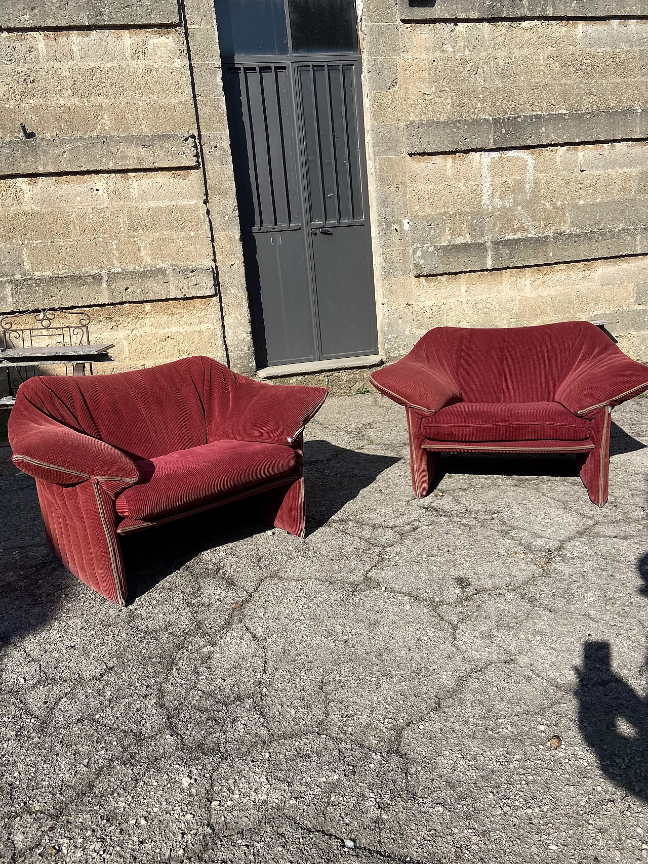 Divano e coppia di poltrone Le Stelle di Mario Bellini per B&B, anni '60 3