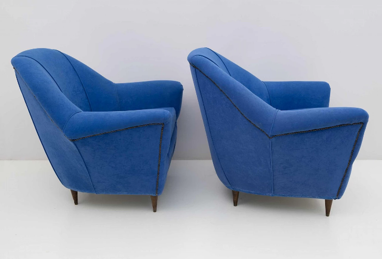 Pair of armchairs by Ico Parisi for Ariberto Colombo, 1950s 7