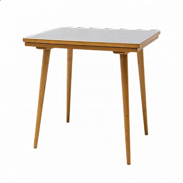 Tavolino in formica e legno di Interiér Praha, anni '60