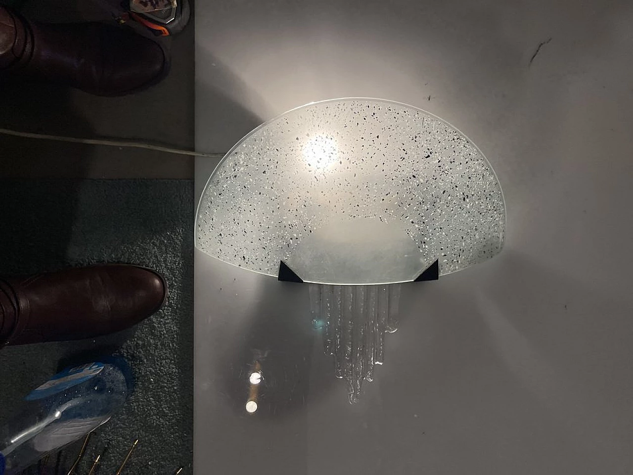 Coppia di applique scultoree in vetro di Murano di VE.SO.I DESIGN, anni '80 3