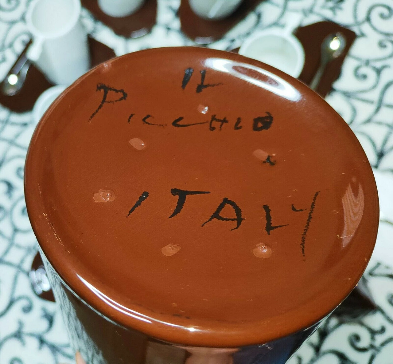 Ceramic tea set by Enzo Bioli for Il Picchio, 1960s 3