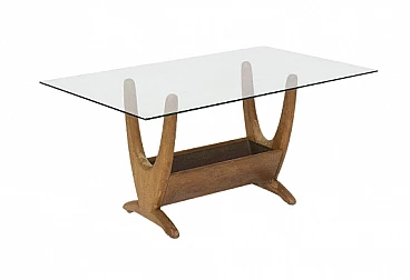 Tavolino in legno e vetro di Adrian Pearsall, anni '60