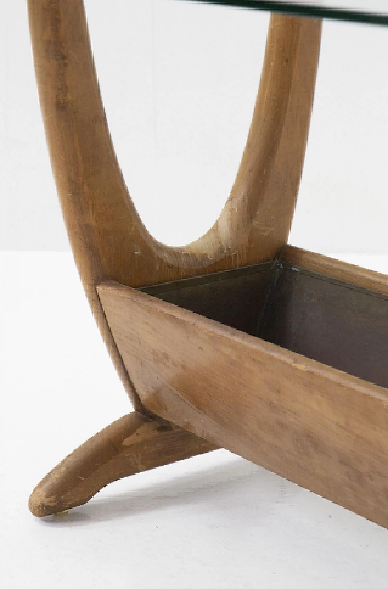 Tavolino in legno e vetro di Adrian Pearsall, anni '60 3