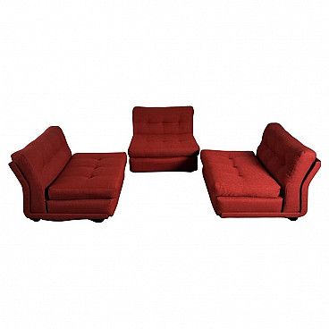 3 Amanta armchairs by Mario Bellini for C&B Italia, 1970s