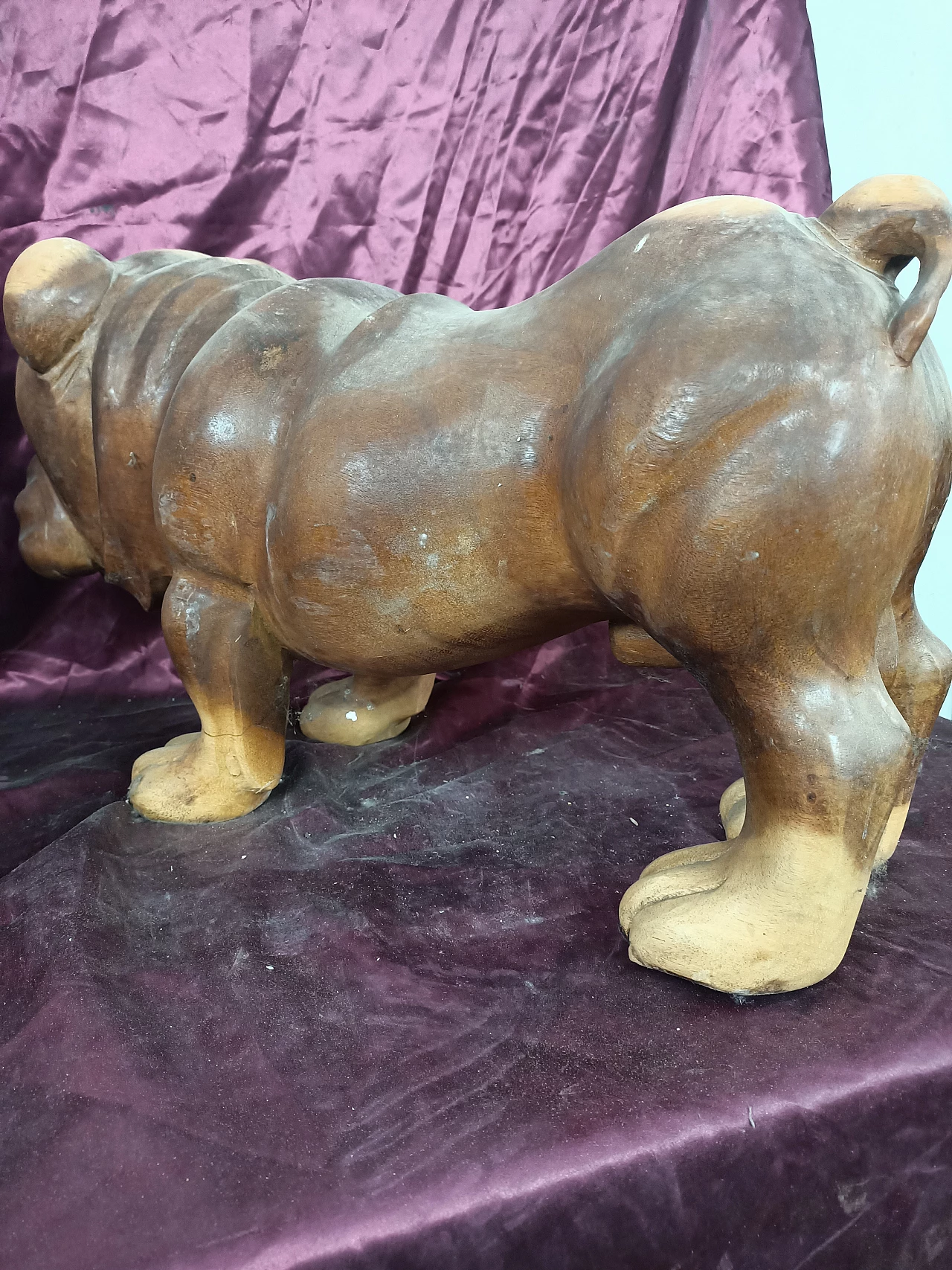 Scultura di cane in legno, anni '40 1