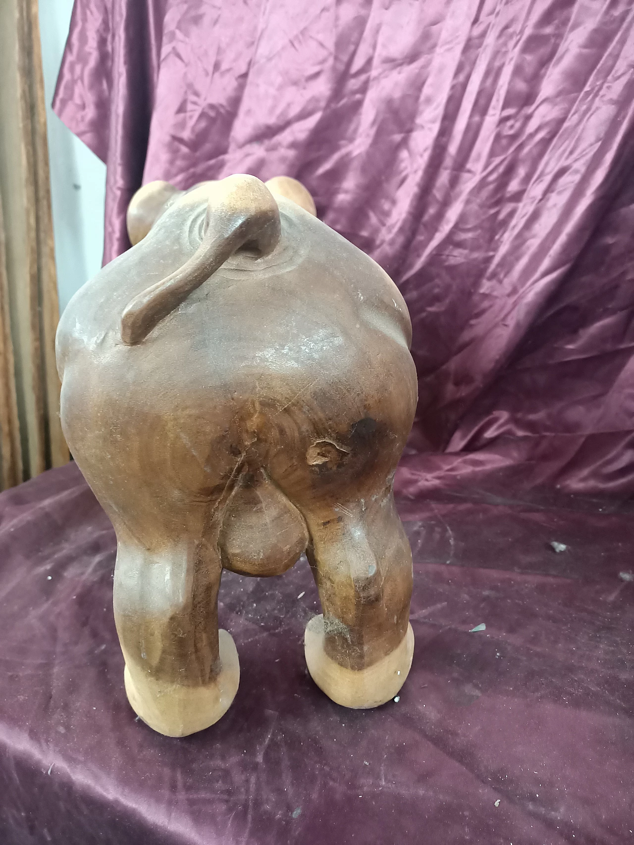 Scultura di cane in legno, anni '40 2