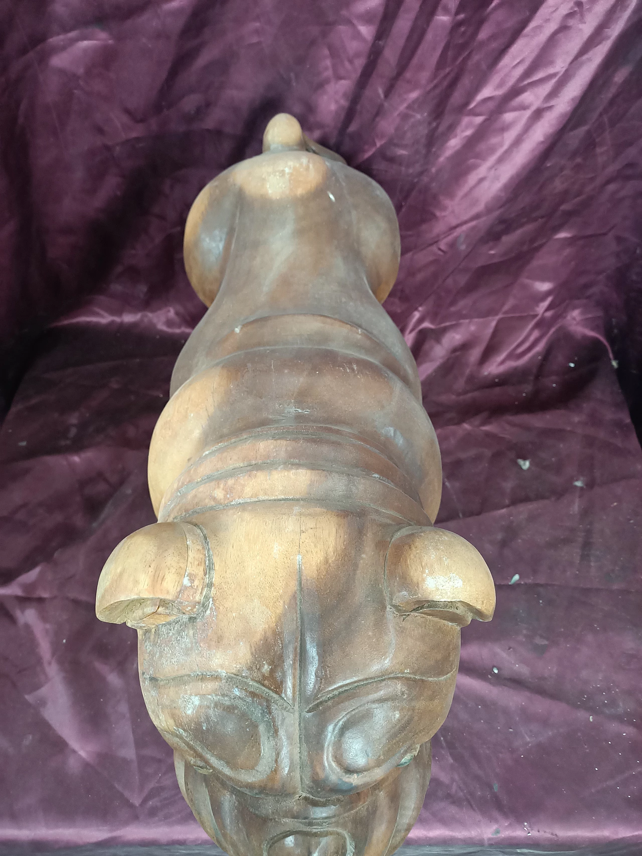 Scultura di cane in legno, anni '40 4