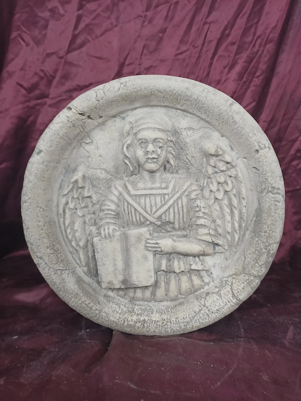 4 Istrian marble paterae with symbols of the Evangelists, 19th century 5