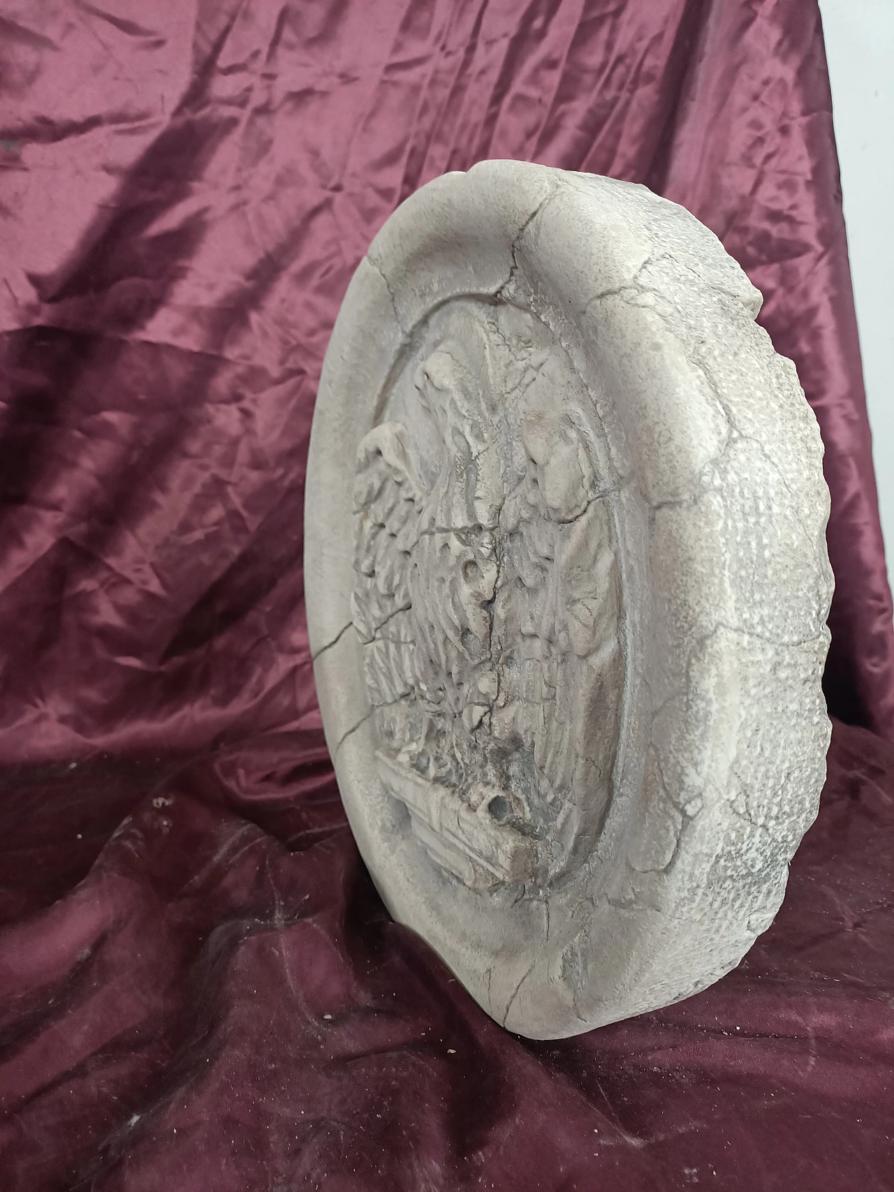 4 Istrian marble paterae with symbols of the Evangelists, 19th century 6