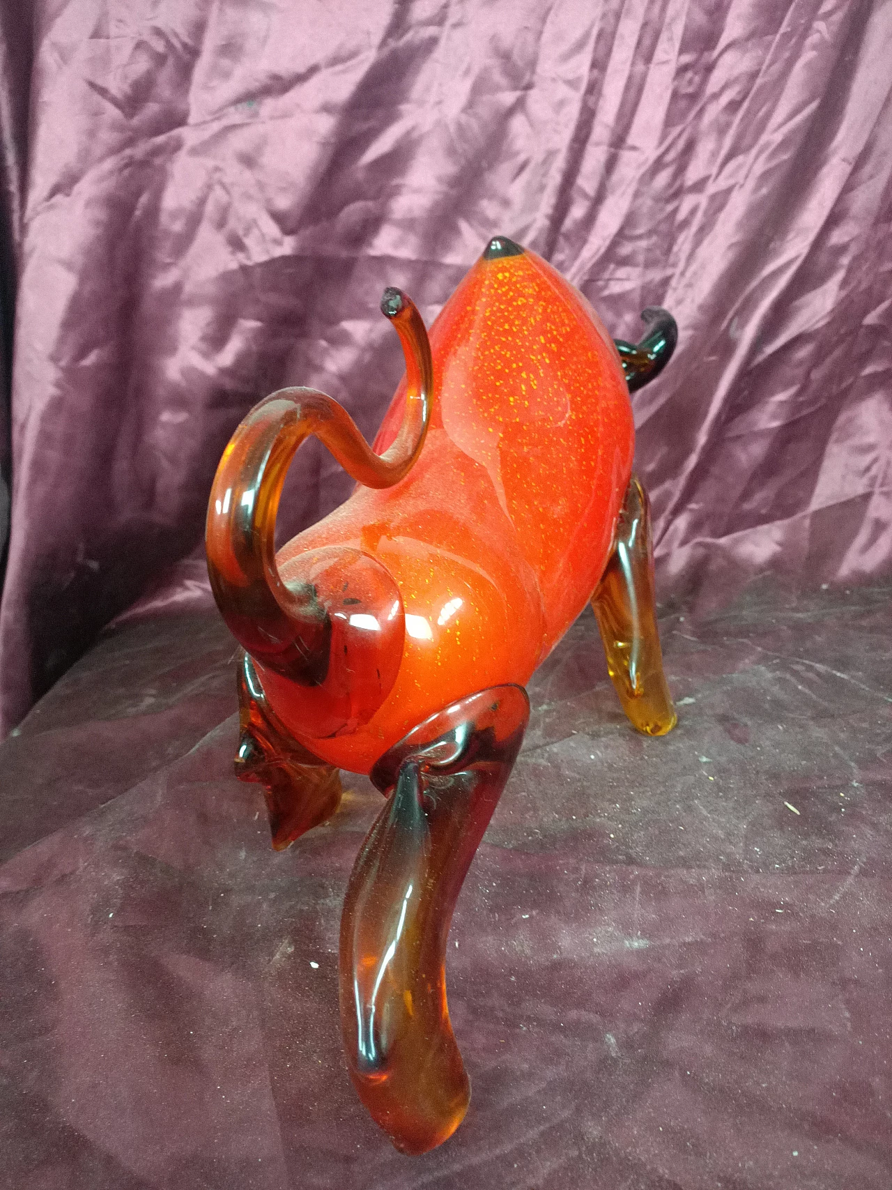 Murano glass bull, 1950s 1