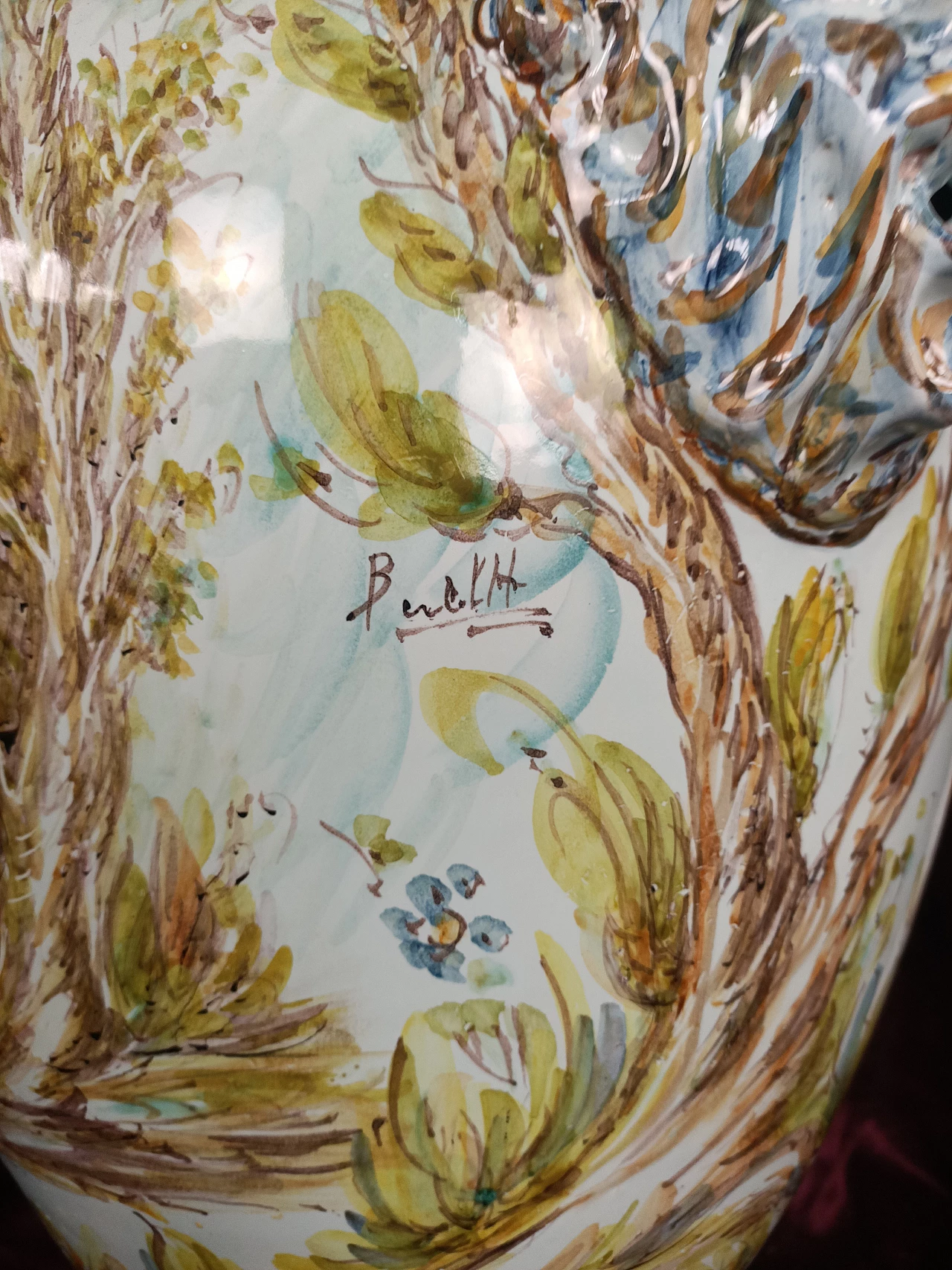 Vaso in ceramica Vecchia Bassano, inizio '900 3