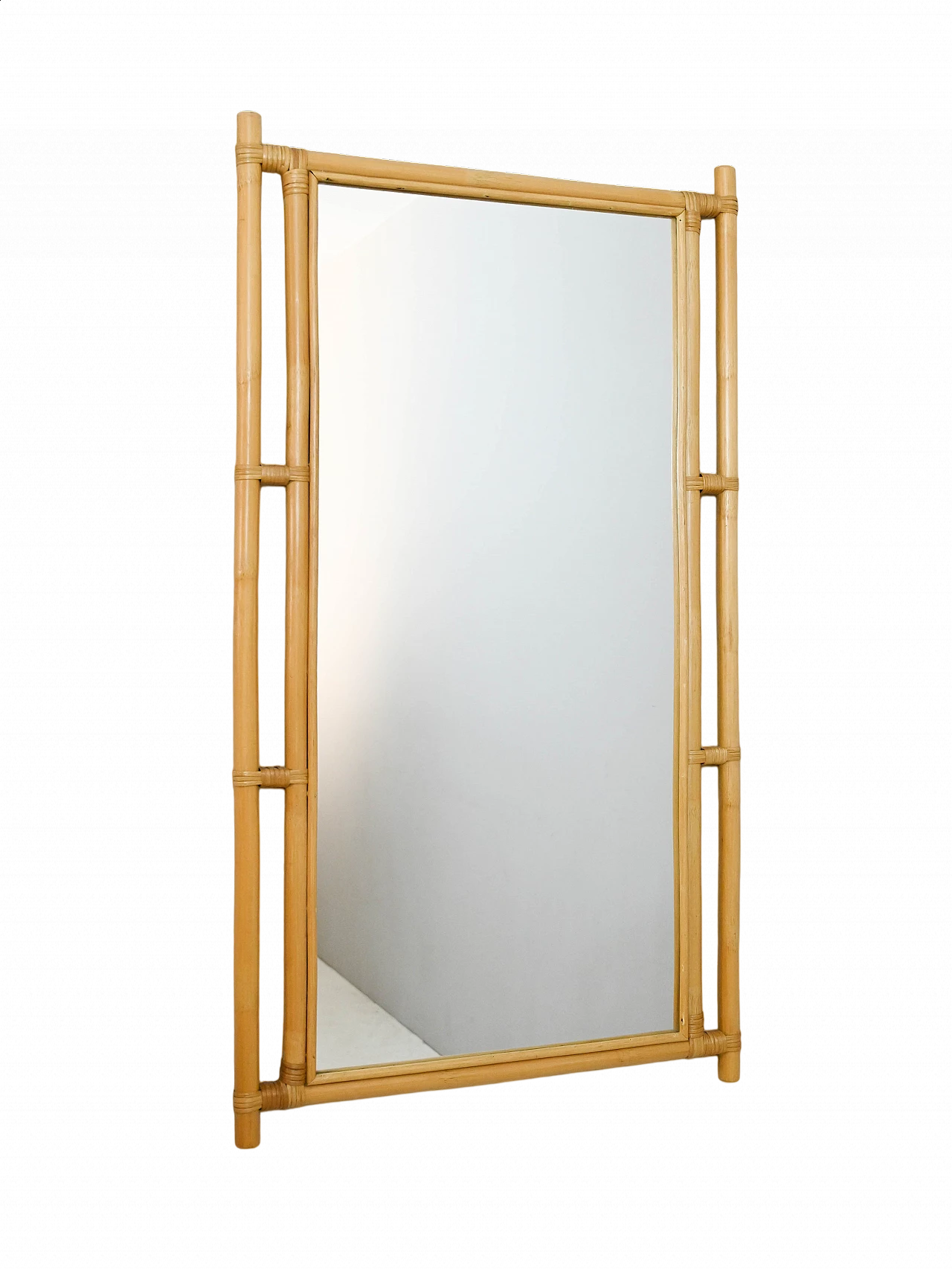 Mirror with bamboo frame, 1960s 7