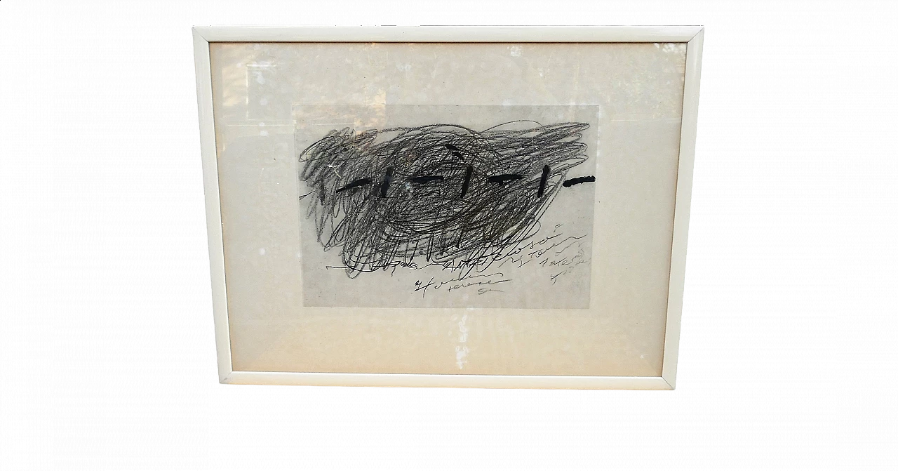 Antoni Tàpies, composizione astratta, serigrafia 4