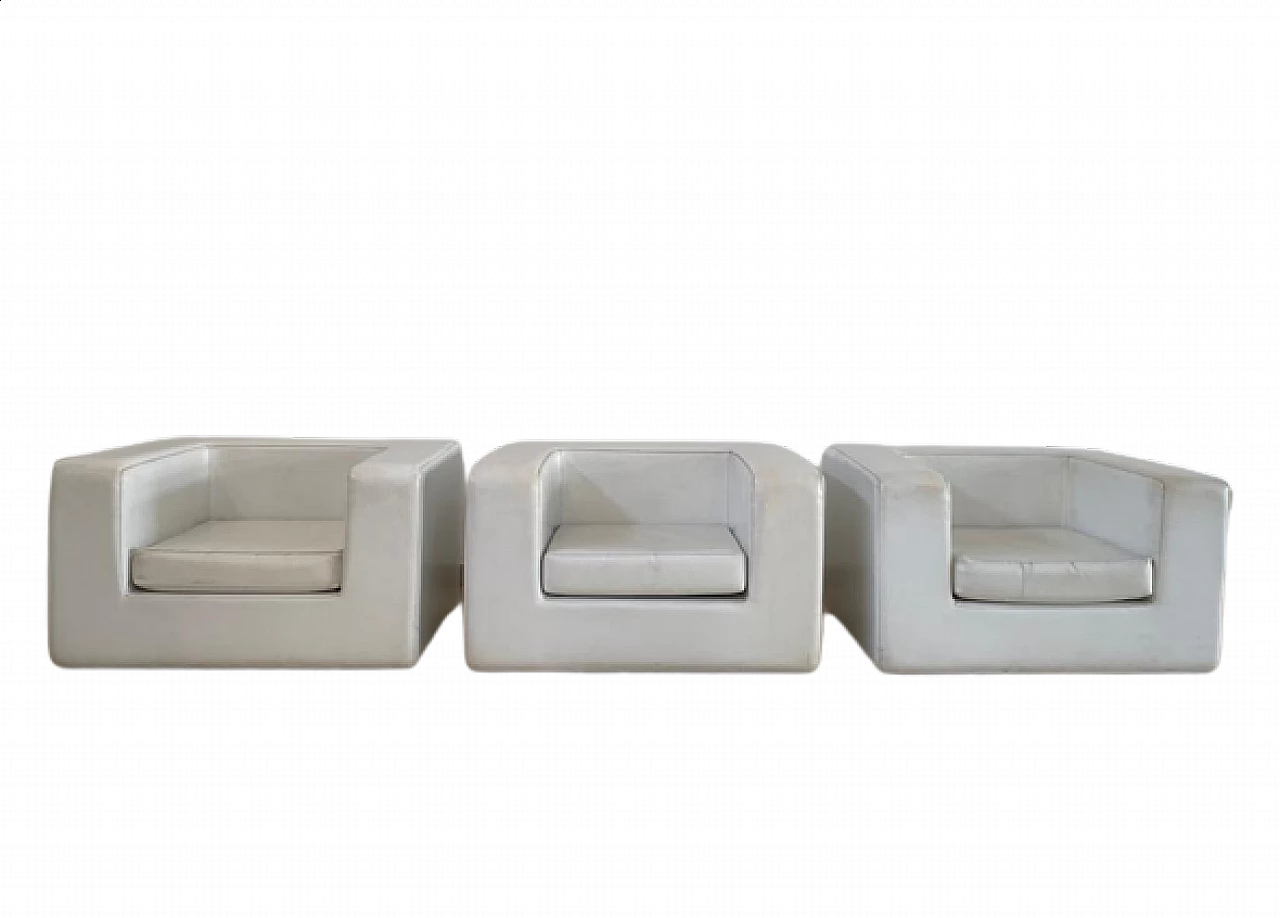 White Throw Away armchair by Willie Landels for Zanotta, 1965 2