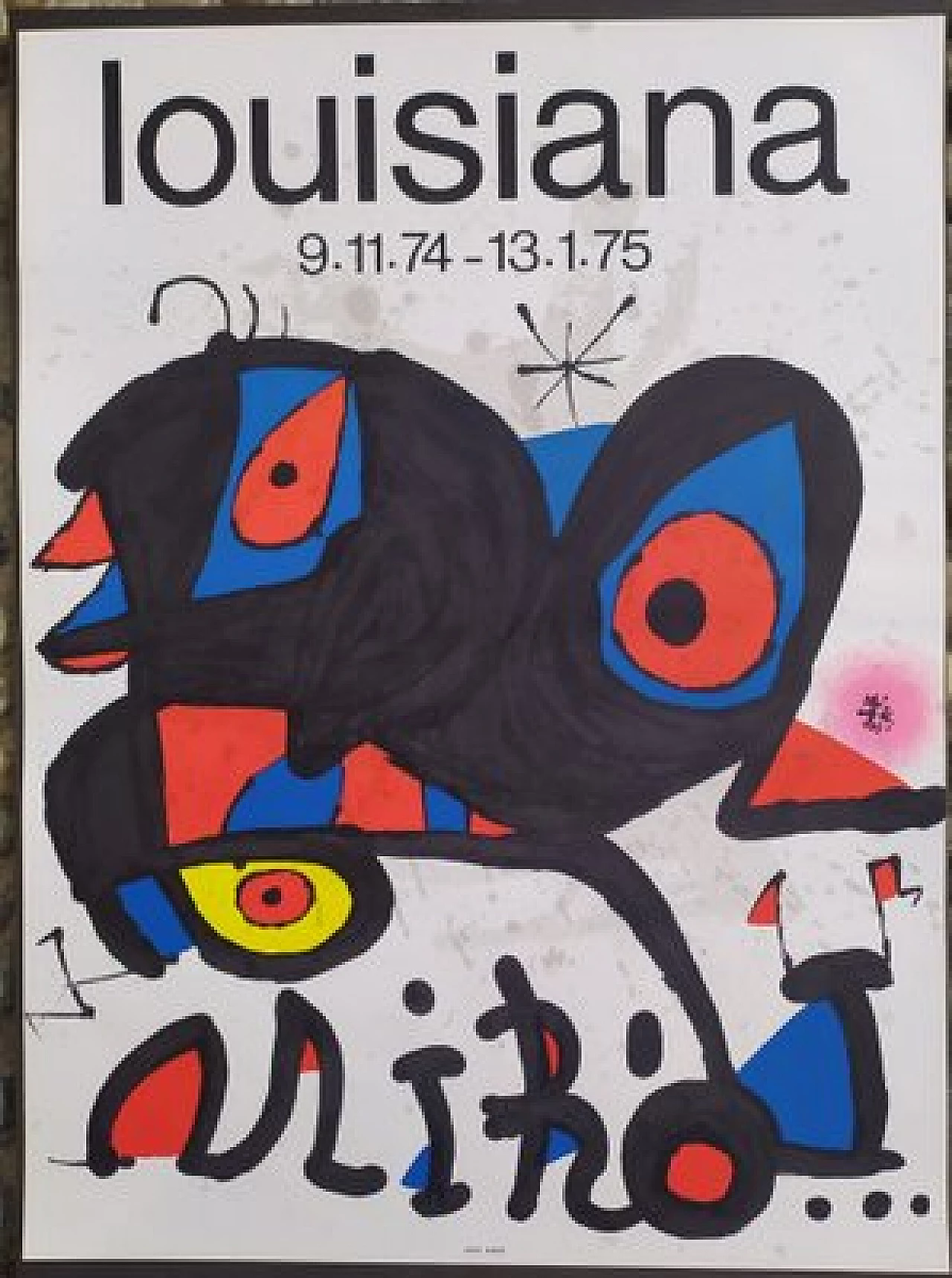 Joan Miró, poster for exhibition in Copenhagen, lithography, 1974 1