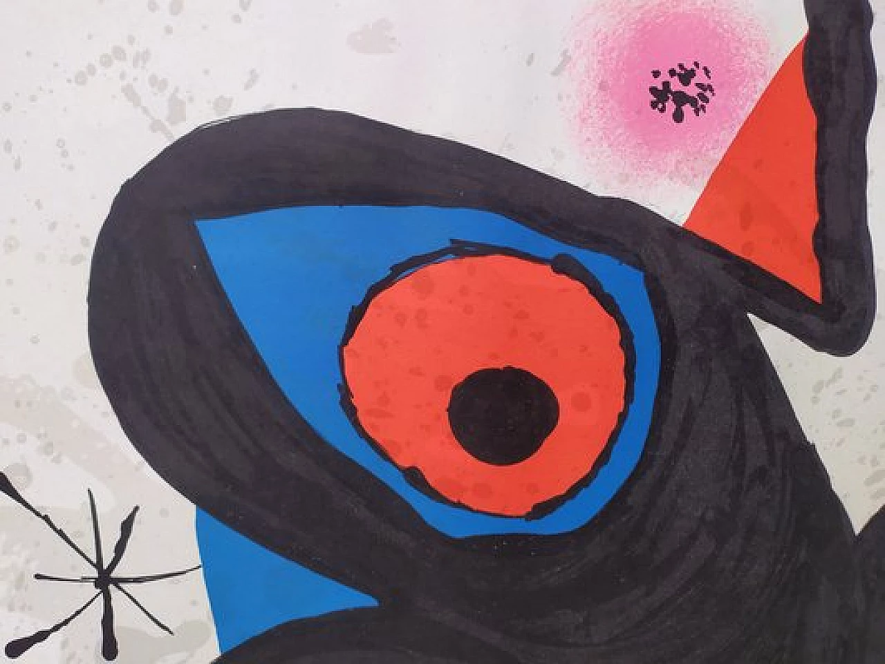 Joan Miró, poster for exhibition in Copenhagen, lithography, 1974 2