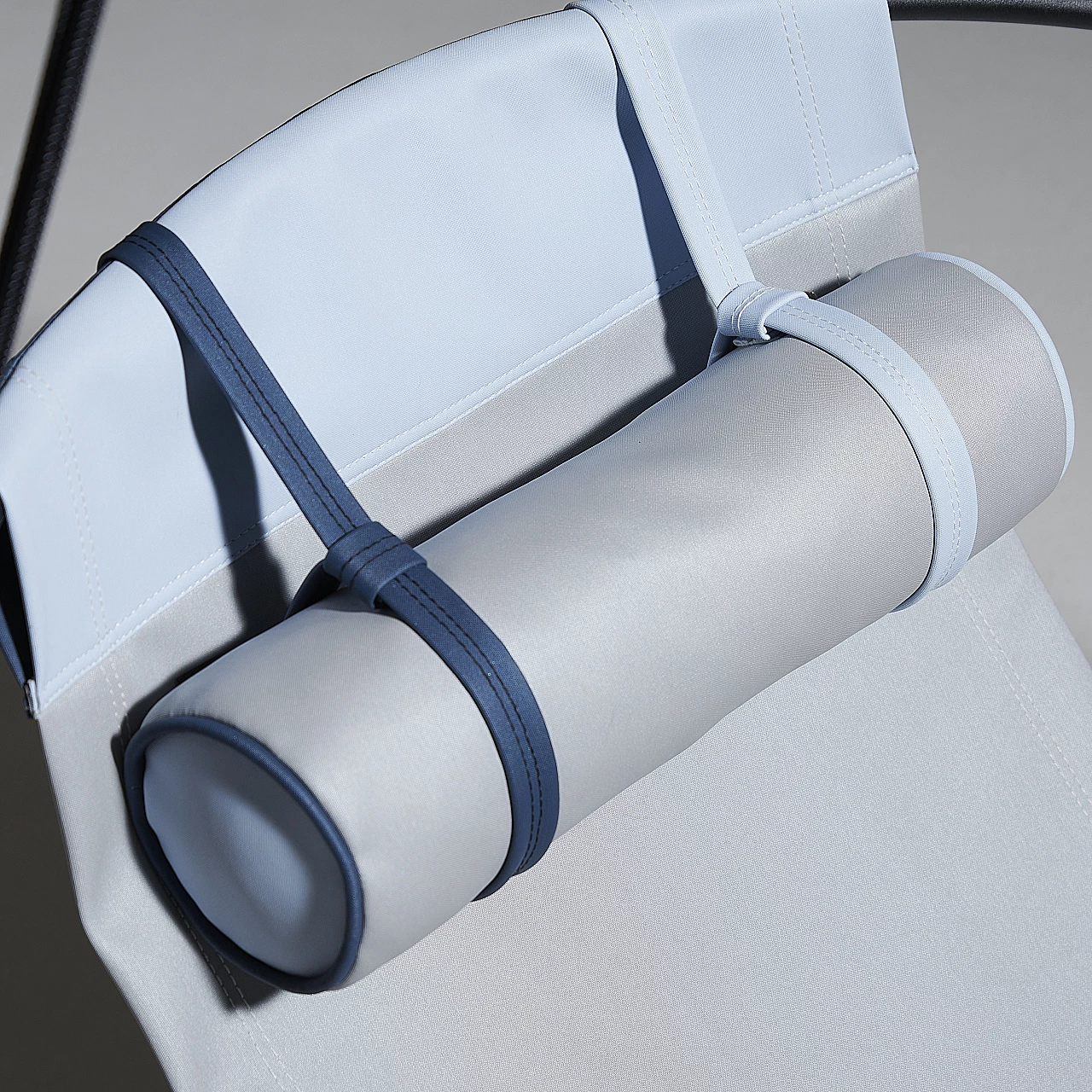 Poltrona sospesa da esterno in tessuto ecologico blu 17