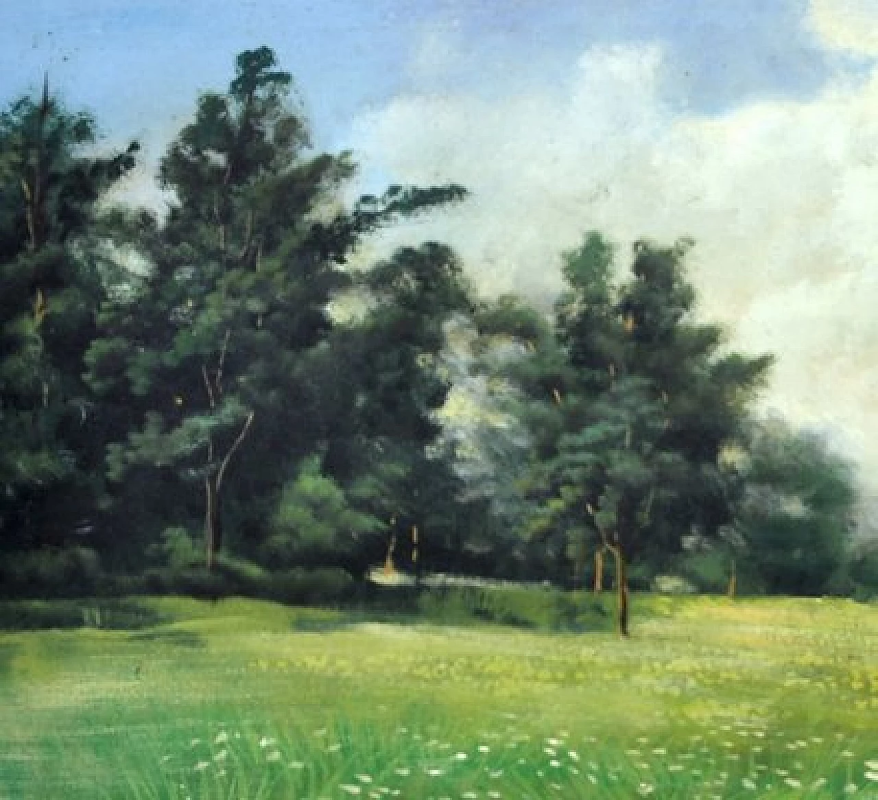 Jean Louis Richard, walk on the lake, oil painting on canvas, 2002 4