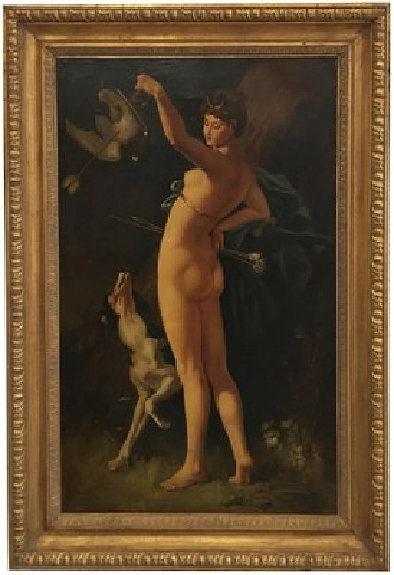 Ettore Frattini, Diana the Huntress, oil on canvas, 2002 1