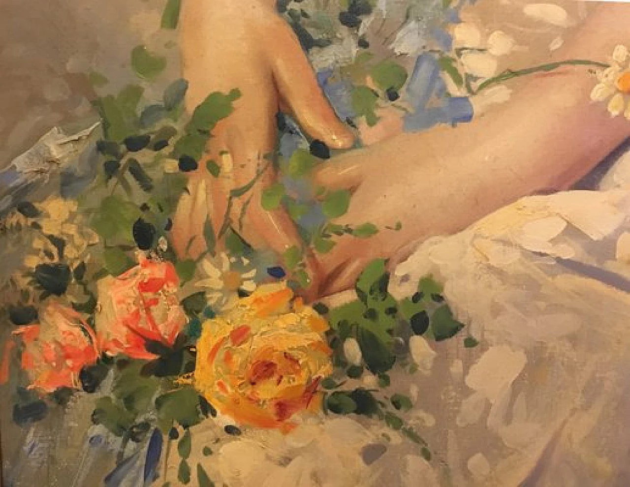 Angelo Granati, Beauty in Spring, oil painting on canvas, 2011 4
