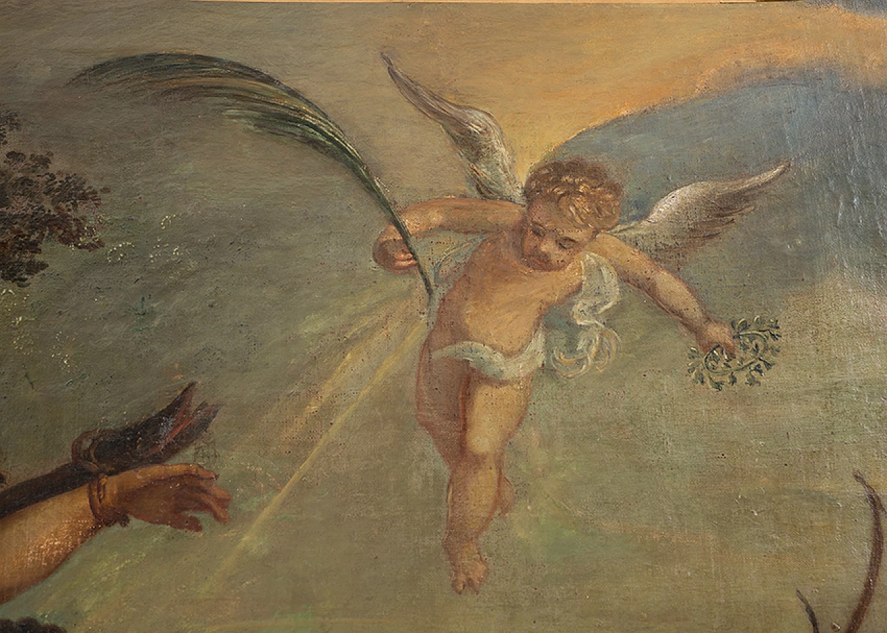 Martyrdom of Saint Sebastian, oil painting on canvas, 17th century 4