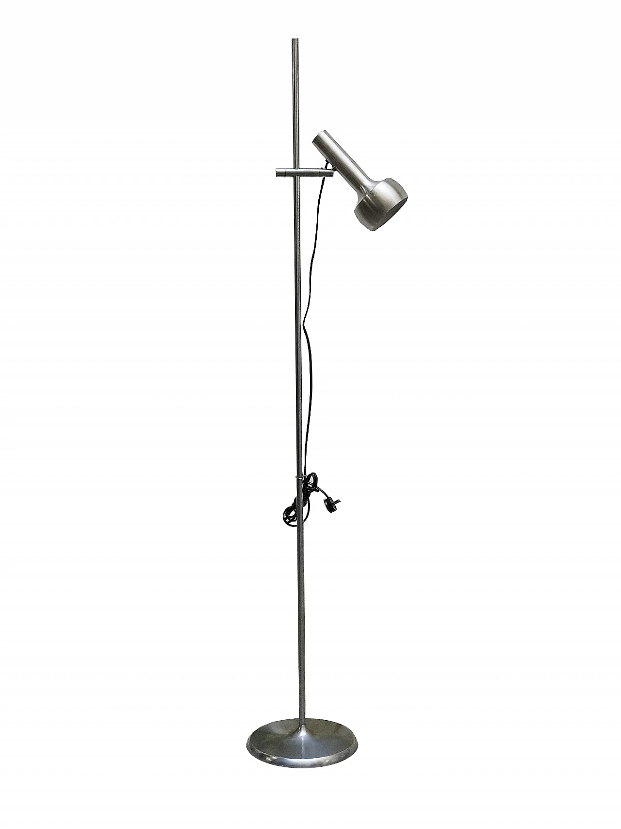 Chromed metal floor lamp by Leclaire & Schäfer, 1970s 1