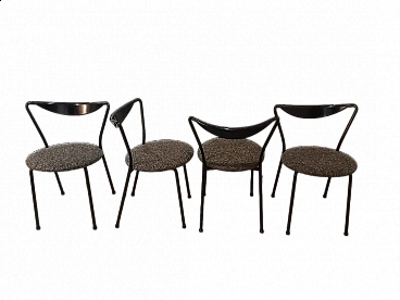 4 Cidue chairs in the style of Italo Maroni, 1980s