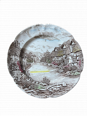 Olde English Countryside porcelain plate by Johnson Bros