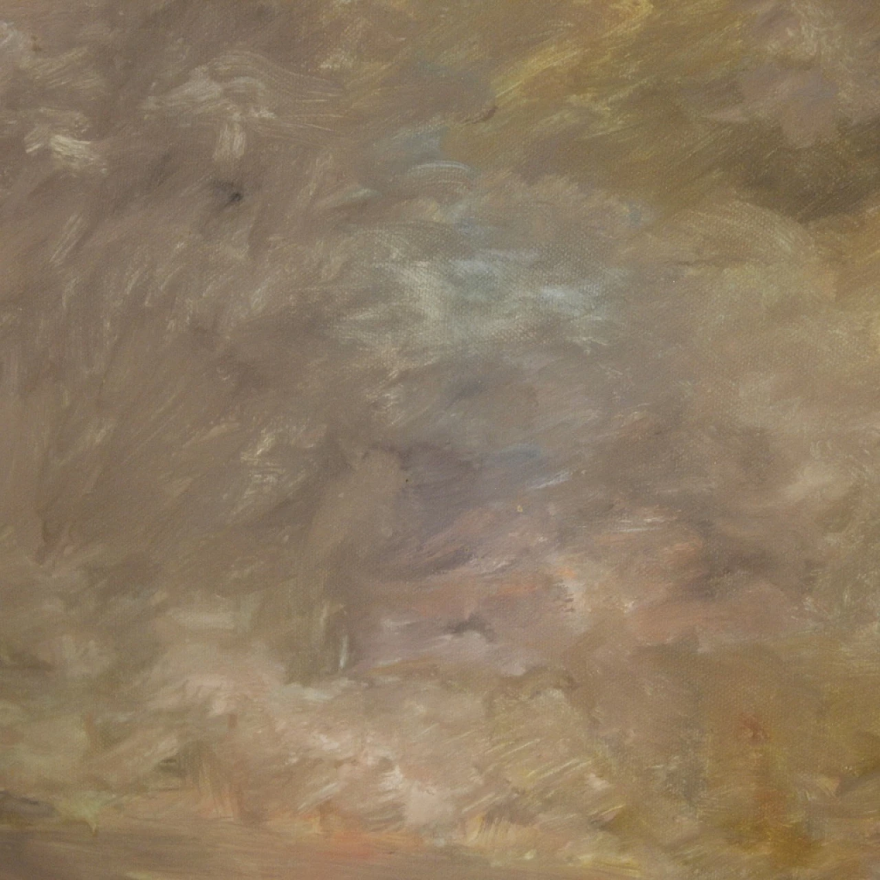 Paesaggio marittimo in stile Impressionista, dipinto a olio su tela 12