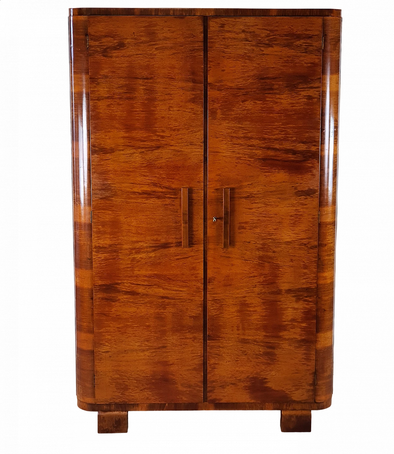 Armadio Art Dèco in noce con interni abete, anni '40 37