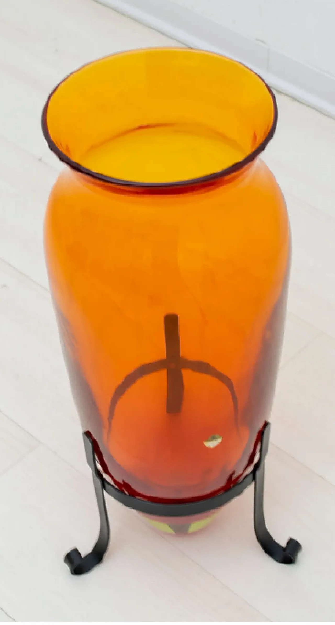 Submerged Murano glass floor vase by Archimede Seguso, 1950s 2