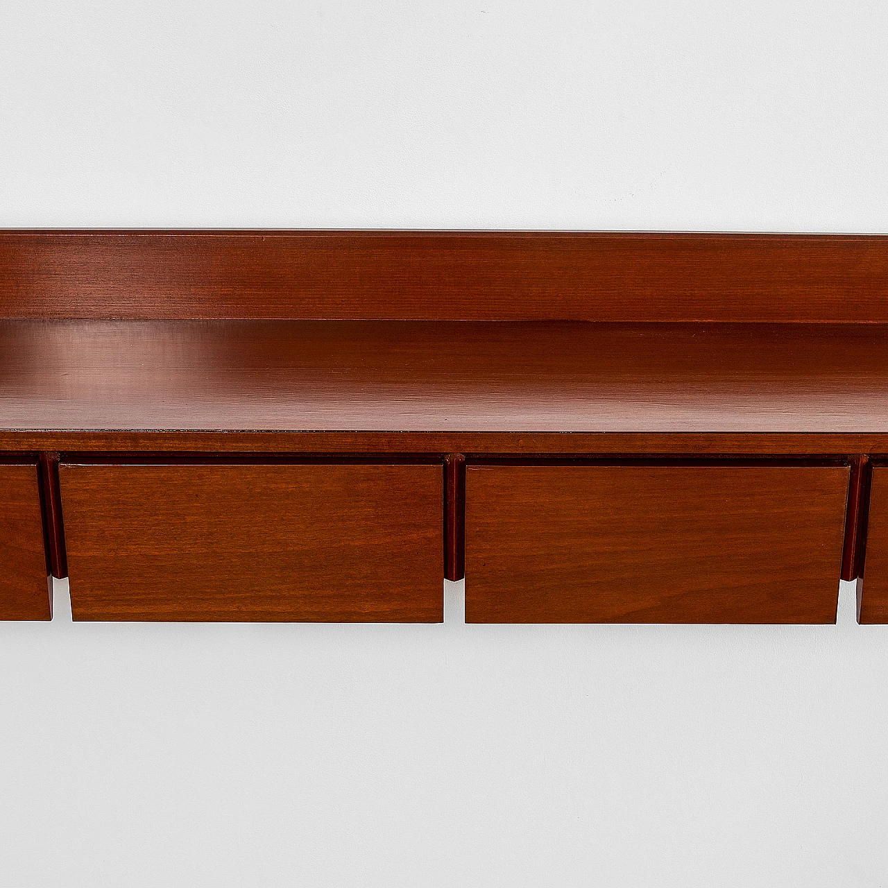 Wood hanging console by Ico Parisi for Brugnoli Mobili, 1960s 2