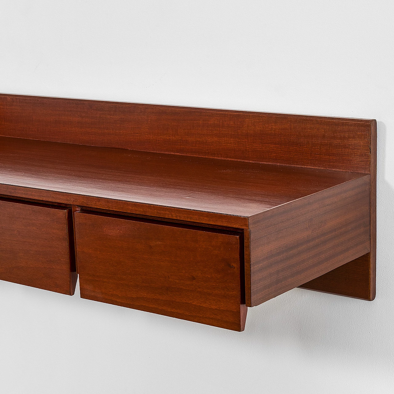 Wood hanging console by Ico Parisi for Brugnoli Mobili, 1960s 3