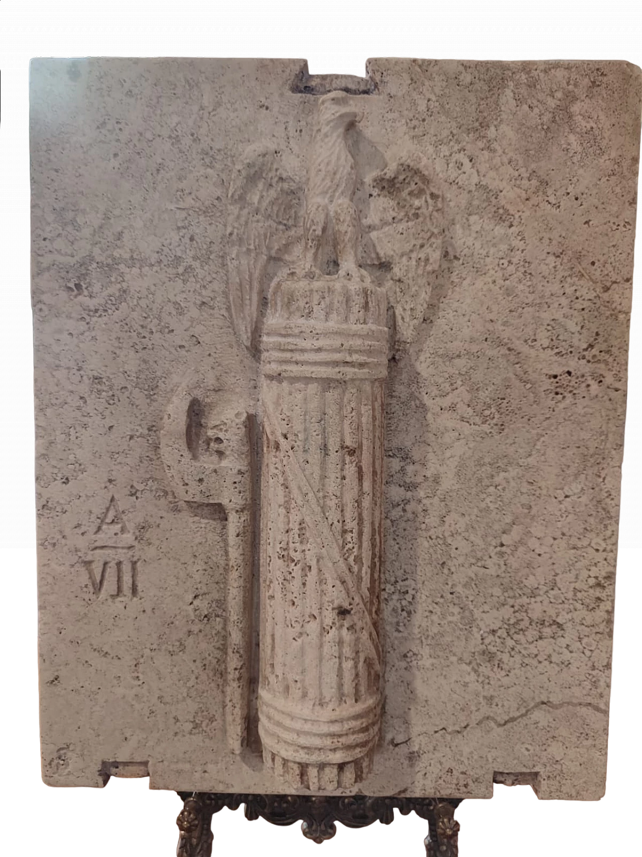 Bassorilievo di fascio littorio, anni '40 4