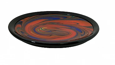Murano glass dish Mercurio by Ottavio Missoni for Arte Vetro Murano, 1980s