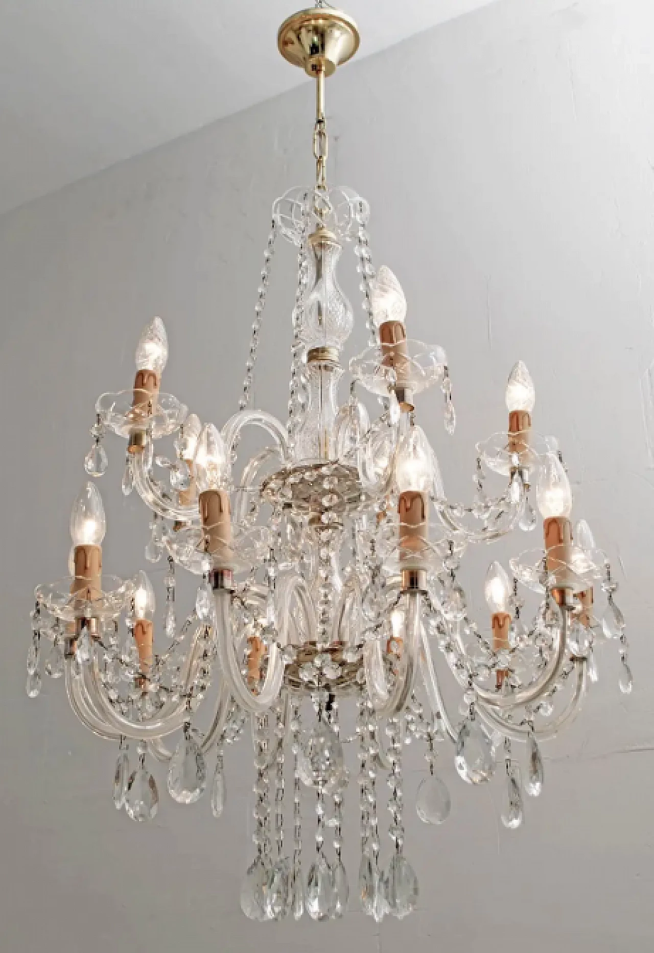 Maria Theresa, 15-light crystal chandelier, 1950s 2