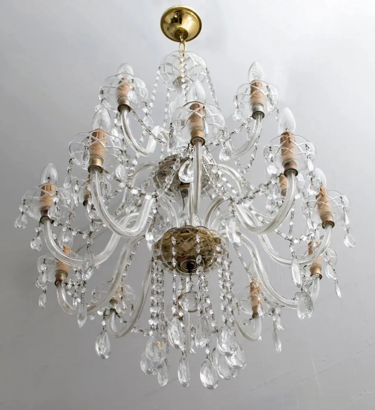 Maria Theresa, 15-light crystal chandelier, 1950s 3