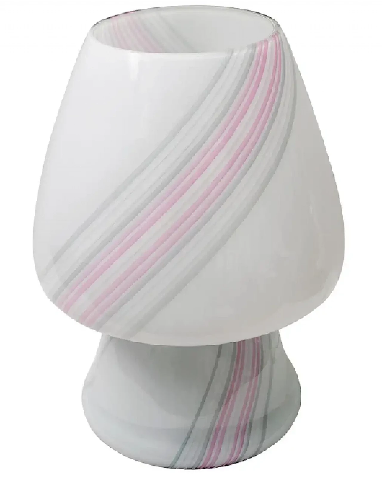 Mushroom table lamp in layered Murano glass, 1980s 1