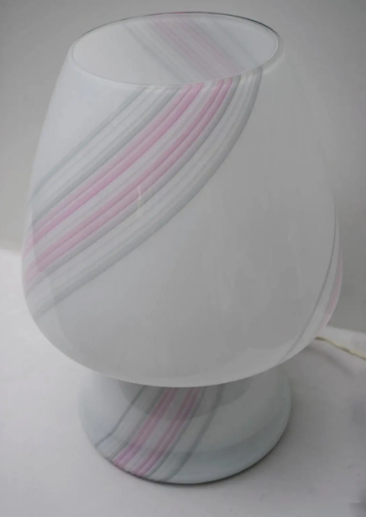 Mushroom table lamp in layered Murano glass, 1980s 5